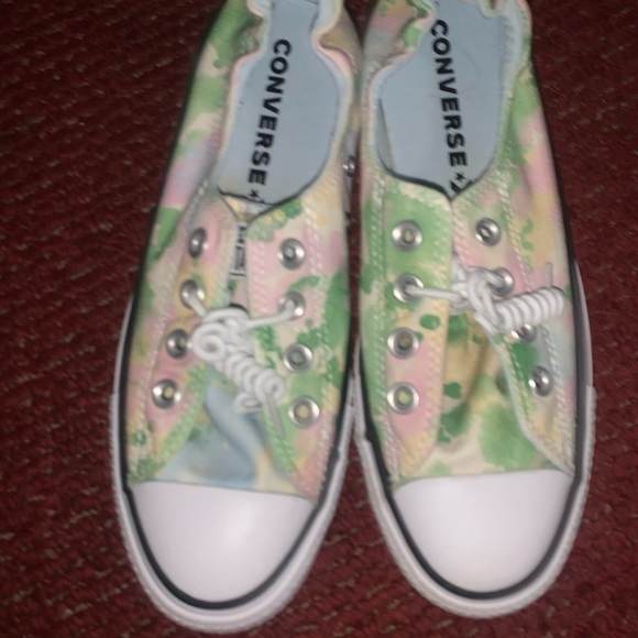 Converse #570911F Women's Size 8 Shoreline Slip-On Egret/Chambray Sneaker Shoe - Picture 1 of 10
